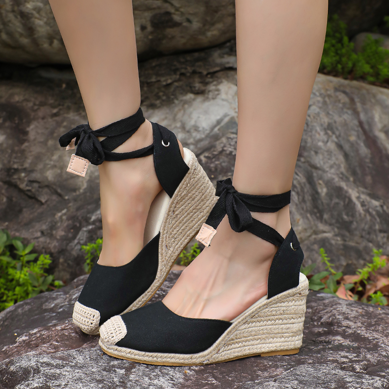 Wedge Espadrille Women - Sandali con Zeppa da Donna, Modello