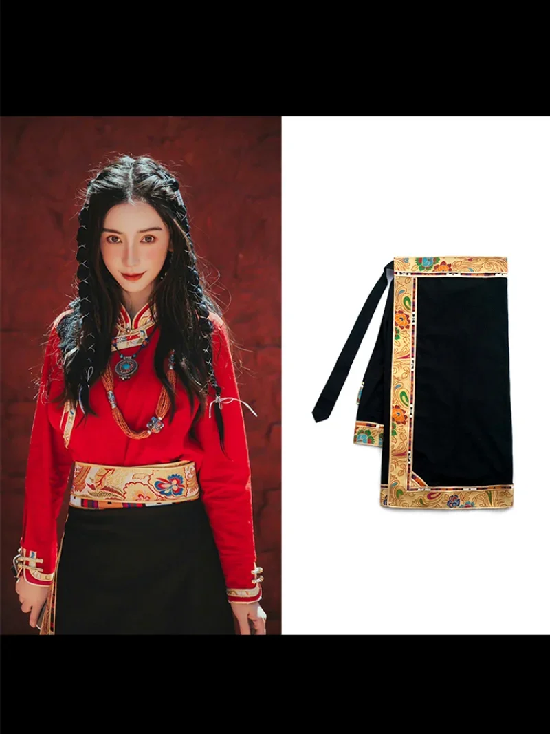 Linen Dress Wrap - Abito tradizionale tibetano Gonna avvolgente Abbigliamento