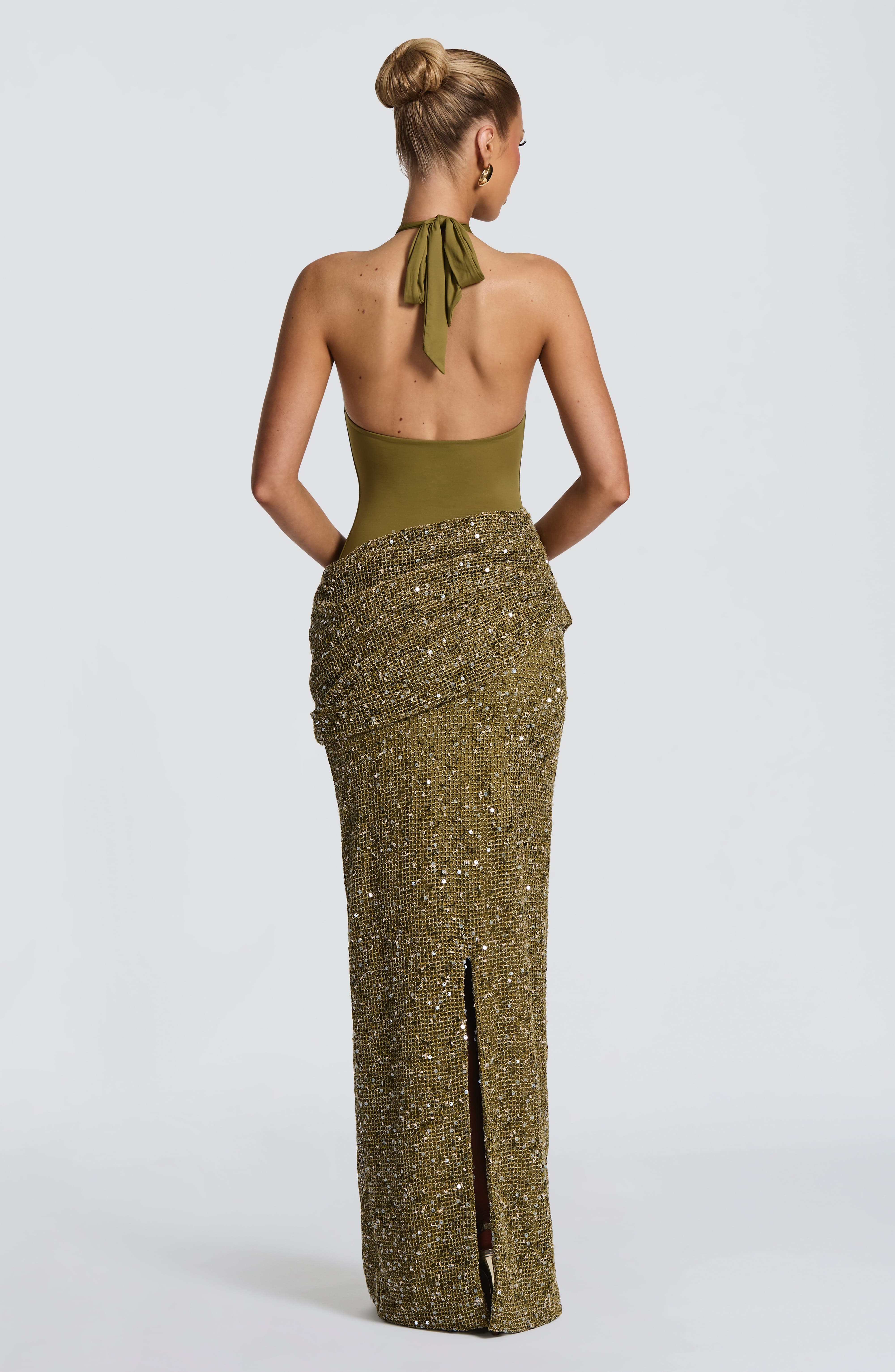 Maxi Dress Halter - Abito lungo da sera a sirena