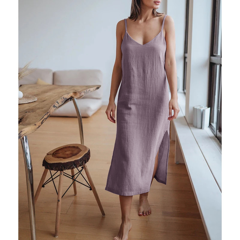 Linen Dress Wrap - Mussola 100% cotone garza abito da