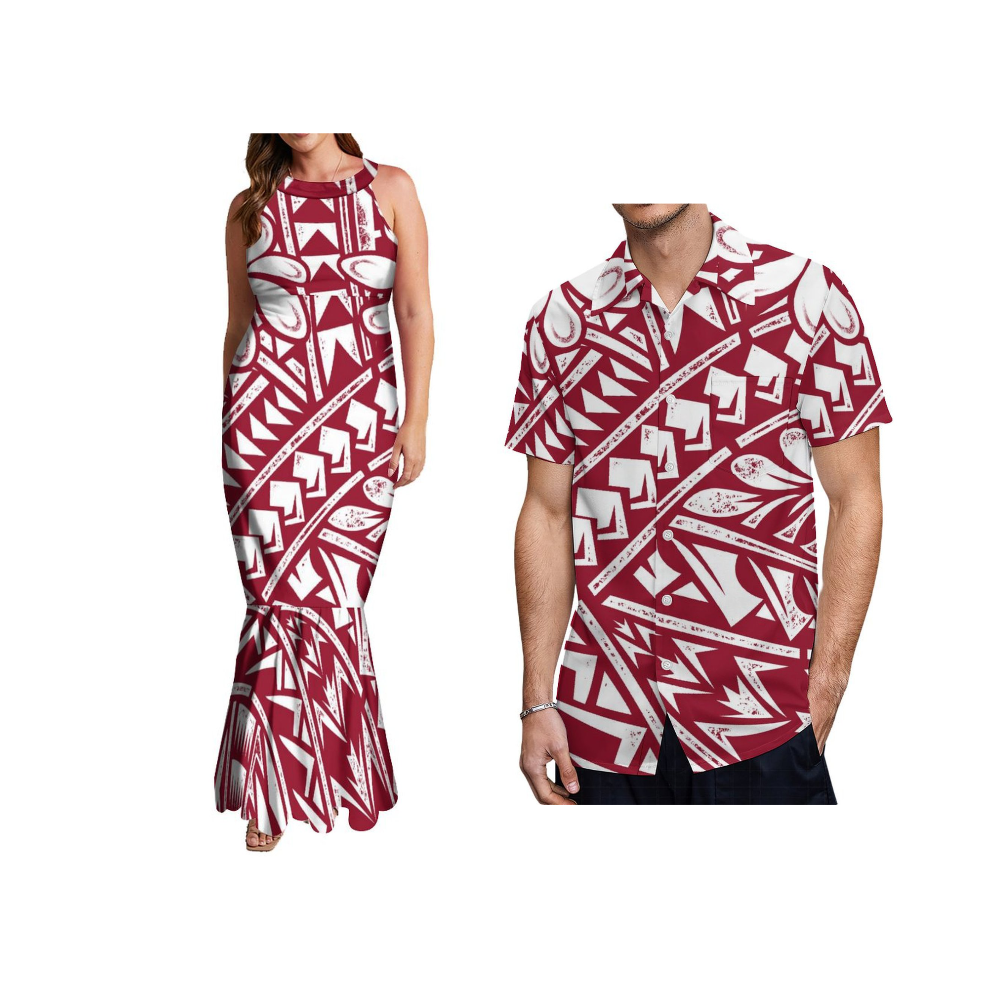 Maxi Dress Halter - Abito Lungo da Donna Stile Sirena
