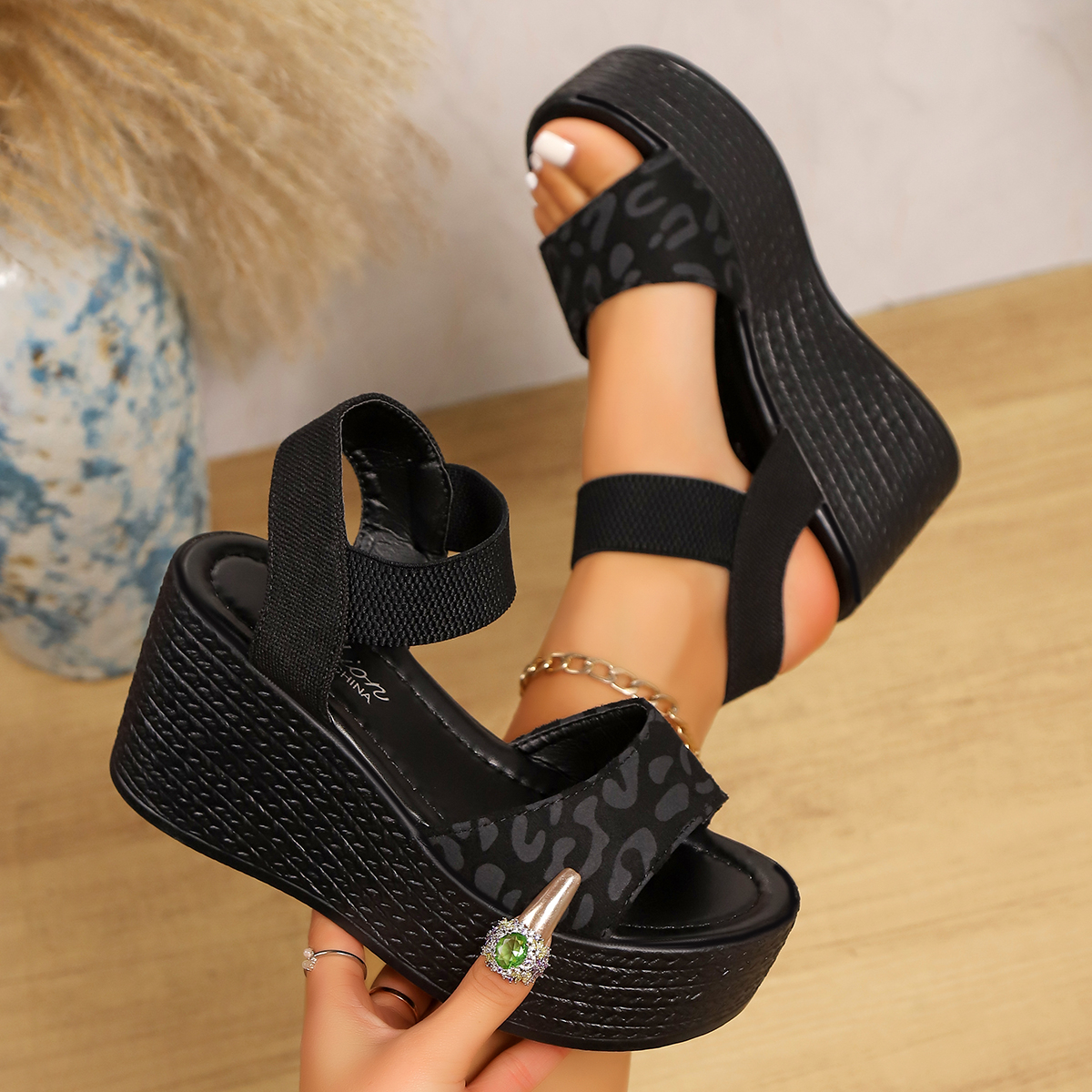 Wedge Espadrille Women - Sandali con zeppa e tacco alto