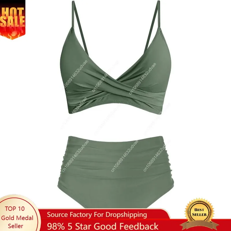 Swimsuit Bikini Ruched - Costume da bagno bikini da donna