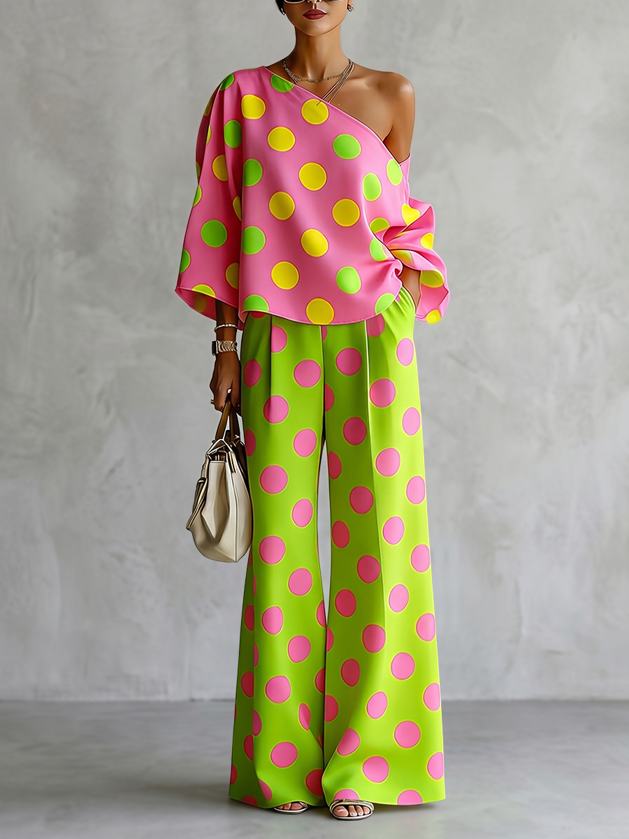 Blouse Off Shoulder - Missuoo Set Due Pezzi da Donna