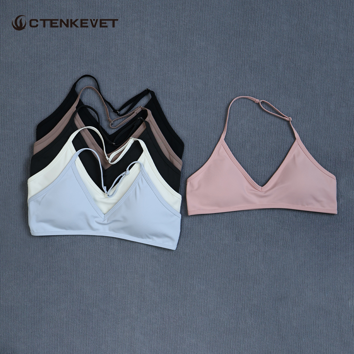 Crop Top Crochet - Reggiseno sportivo da donna estivo con