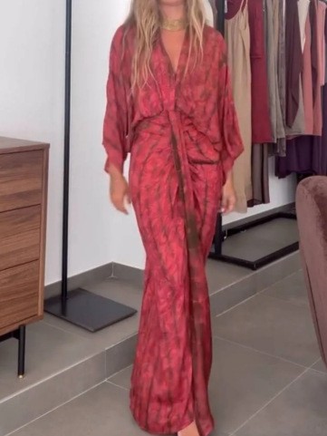 Linen Dress Wrap - Abito Estivo da Donna in Lino