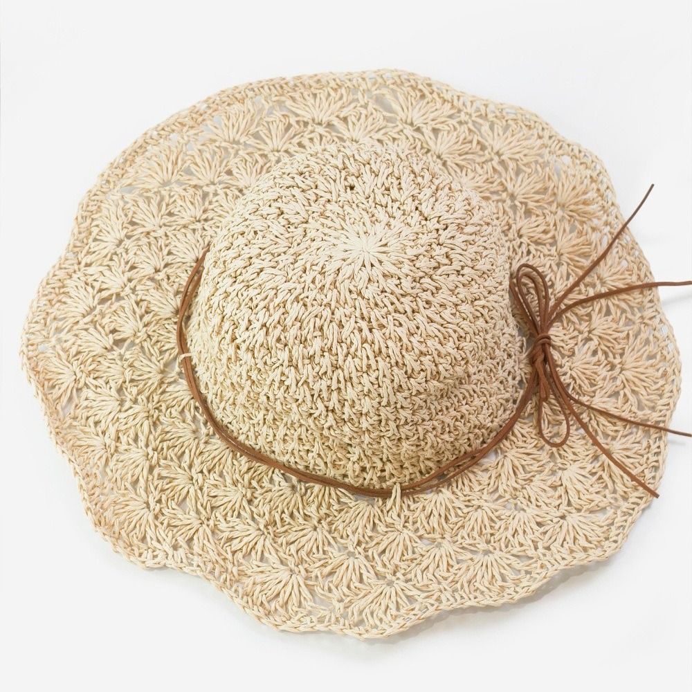 Hat Floppy Wide - Cappello di Paglia Lavorato a Mano