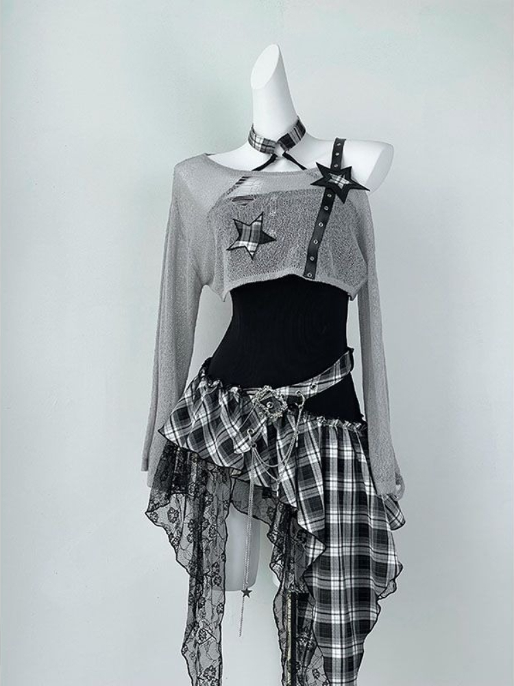 Cover Up Kaftan - 2000s Y2K Spicy Girl Design Set