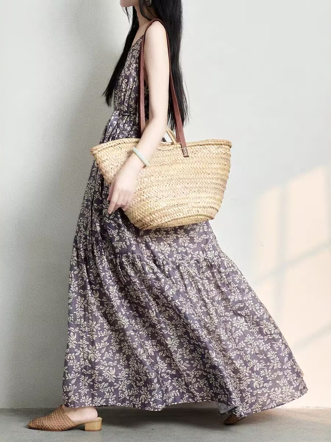 Linen Dress Wrap - Elegante abito estivo in stile giapponese,