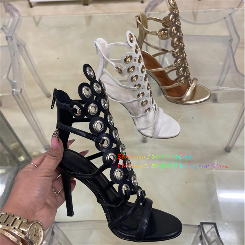 Sandal Strappy Heeled - Sandali con tacco alto da donna