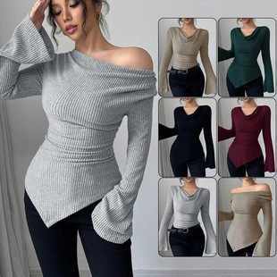 Blusa da donna a maniche lungh - Blouse Off Shoulder recensione e prezzo