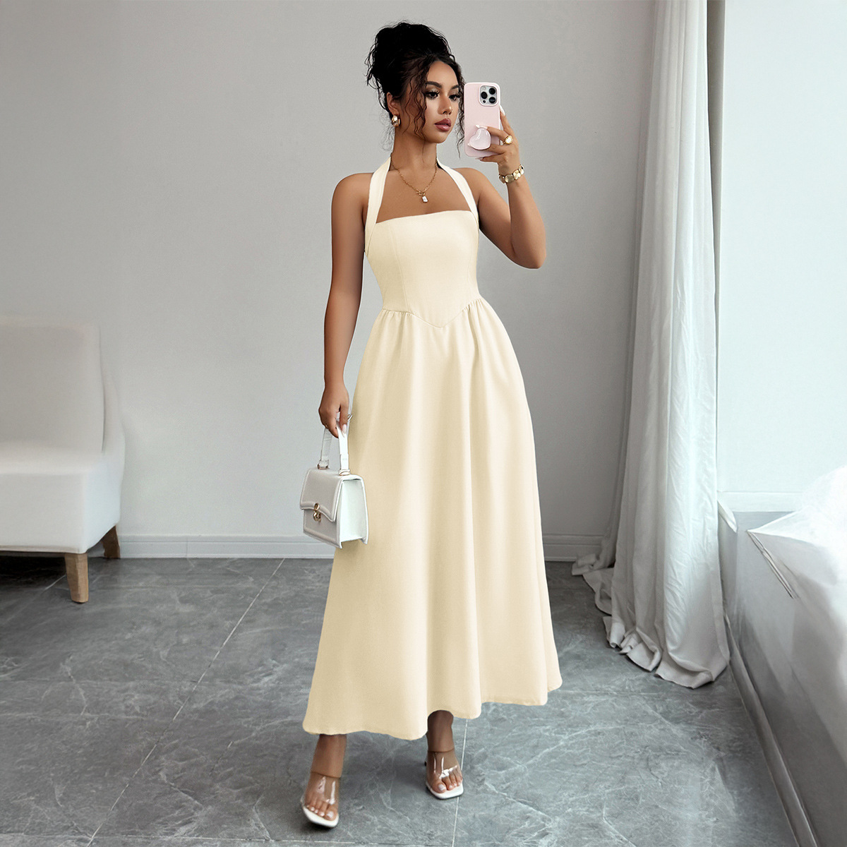 Abito da Donna in 5 Colori, Ve - Maxi Dress Halter recensione e prezzo