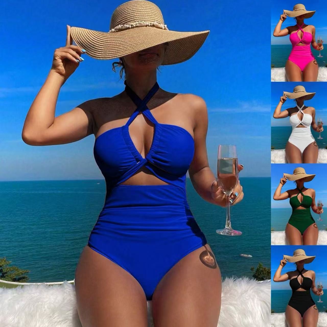 Costume da bagno da donna nero - Swimsuit Bikini Ruched recensione e prezzo