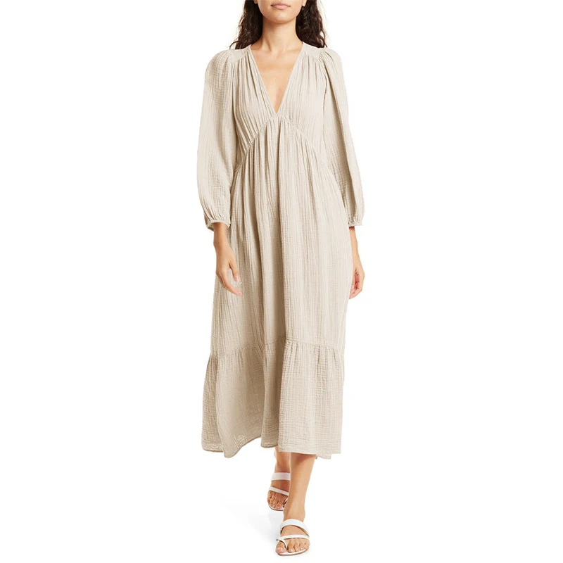 Mussola 100% cotone abiti a ma - Linen Dress Wrap recensione e prezzo