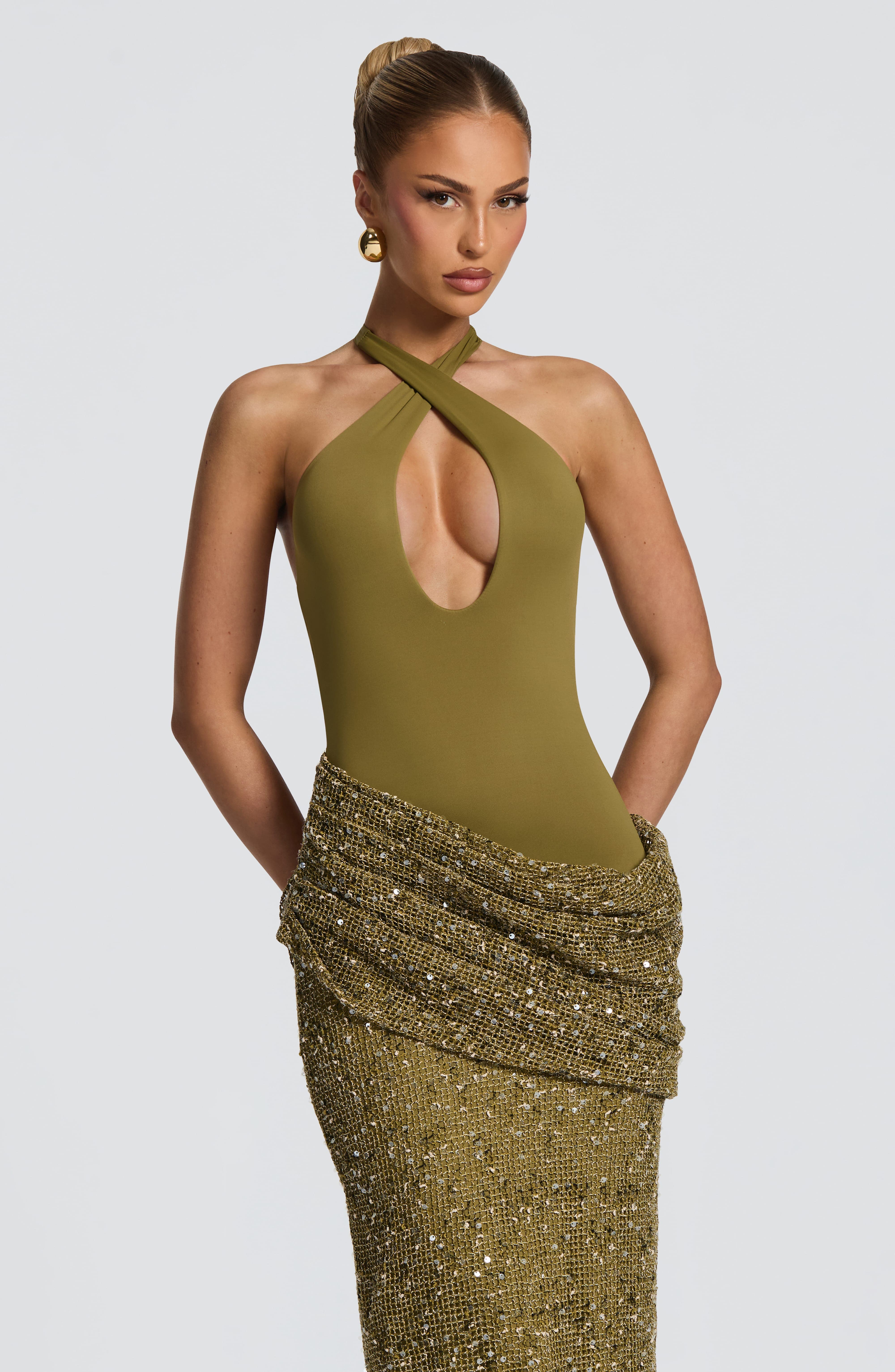 Abito lungo da sera a sirena c - Maxi Dress Halter recensione e prezzo
