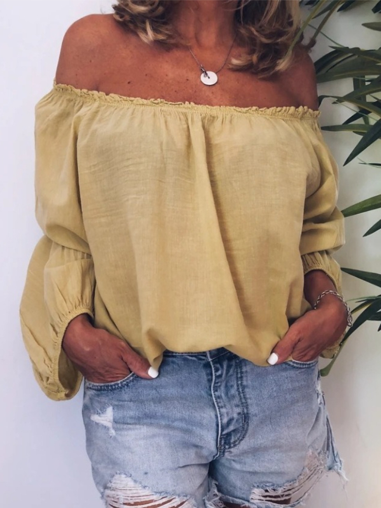 Nuova Camicia Chic da Donna co - Blouse Off Shoulder recensione e prezzo
