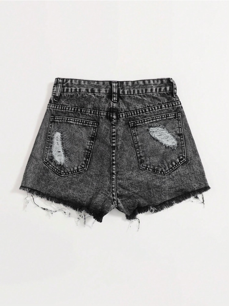 Nuovi Shorts in Denim Lavato V - Shorts Denim Frayed recensione e prezzo