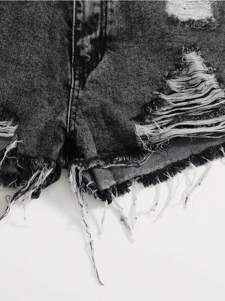 Nuovi Shorts in Denim Lavato V - Shorts Denim Frayed recensione e prezzo