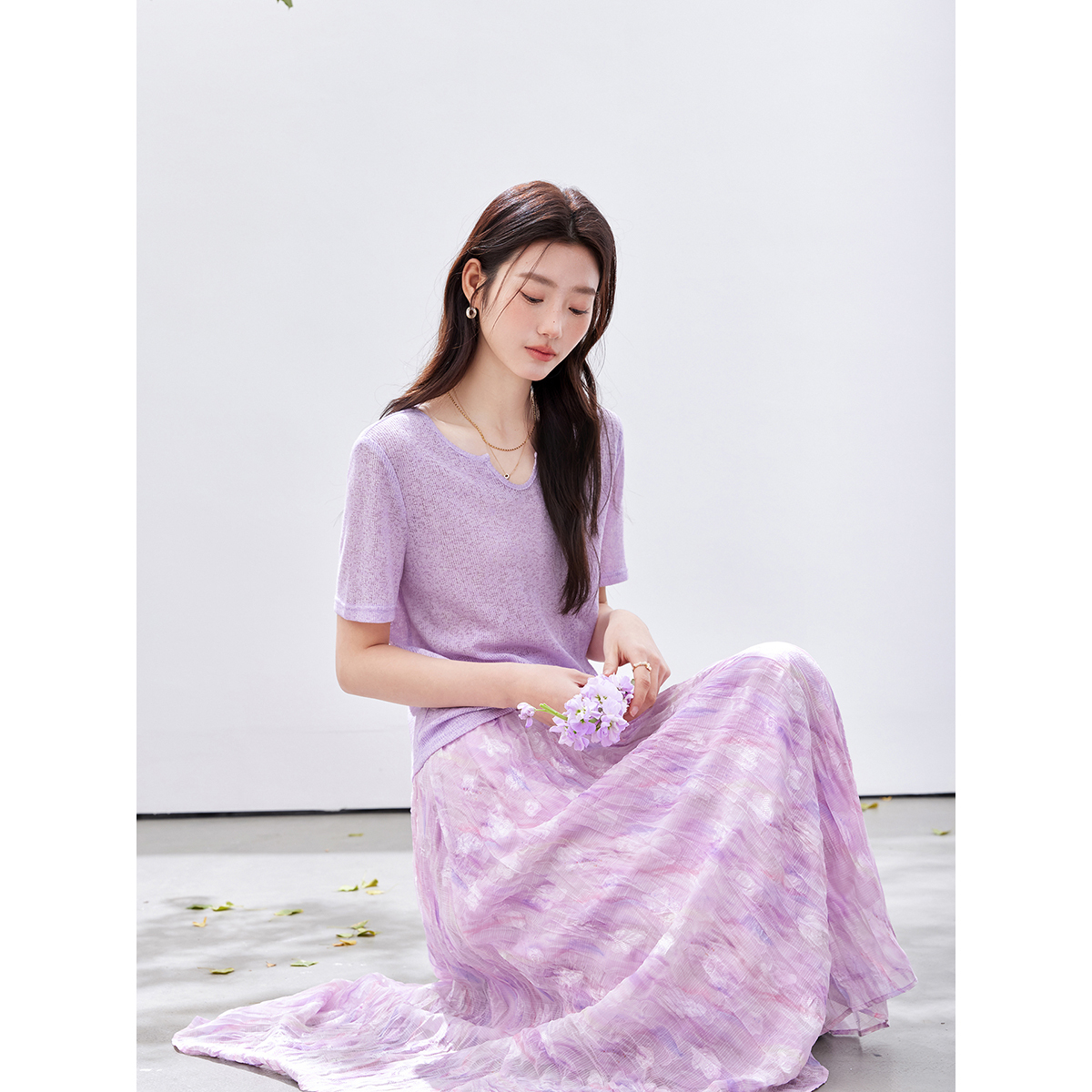 VIMLY Set gonna con stampa flo - Midi Skirt Floral recensione e prezzo