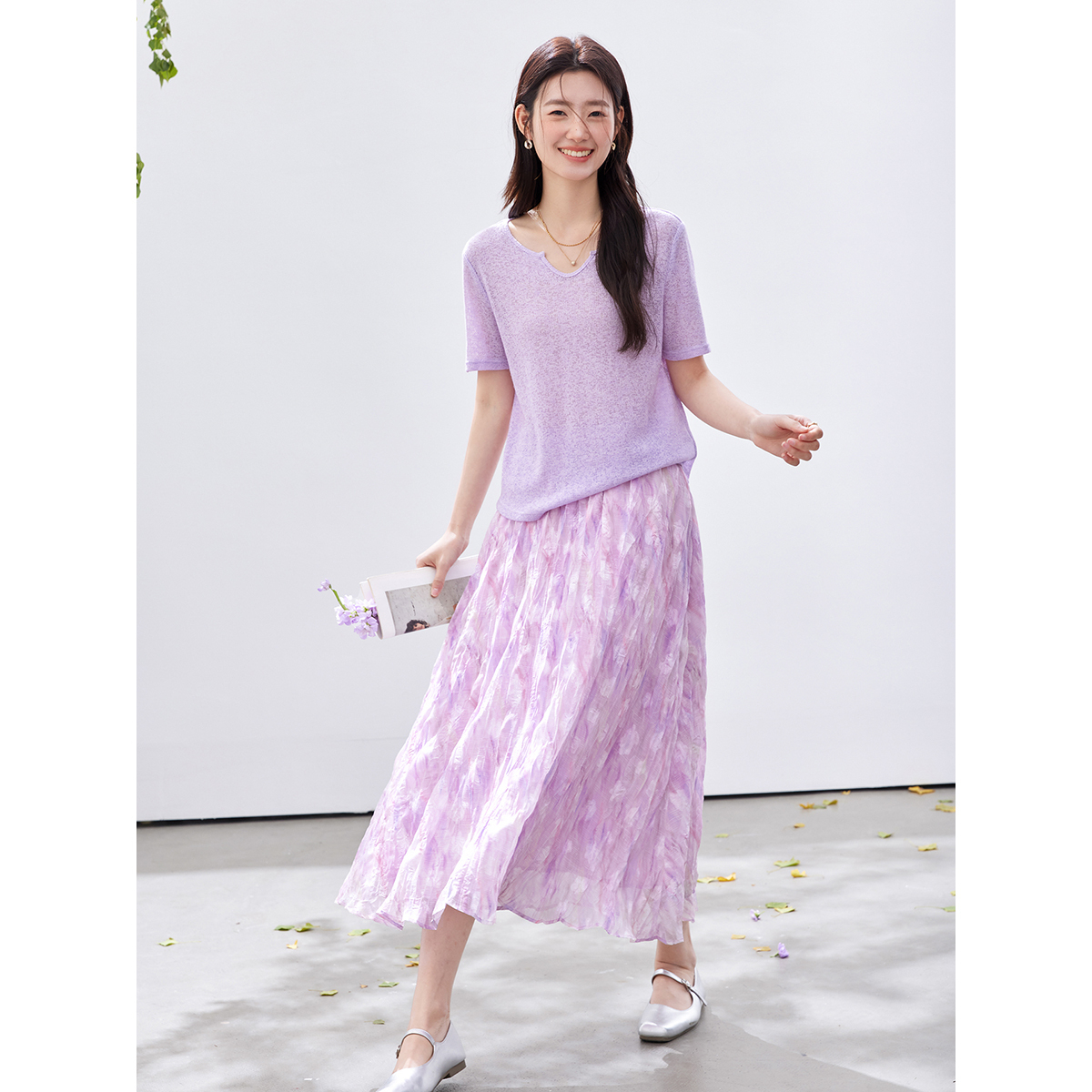 VIMLY Set gonna con stampa flo - Midi Skirt Floral recensione e prezzo