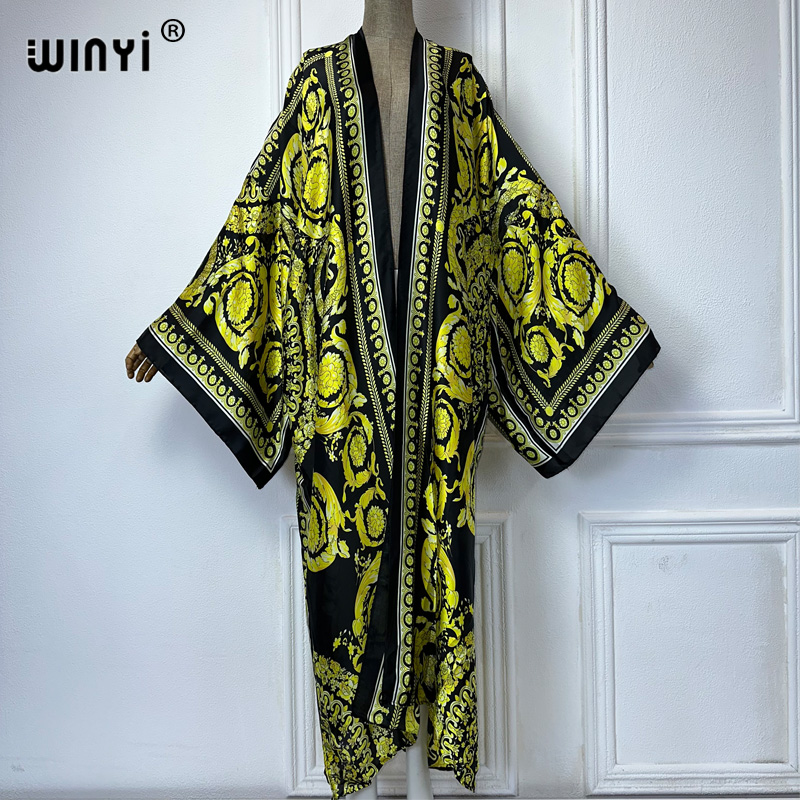 WINYI Africa boho print kimono - Cover Up Kaftan recensione e prezzo