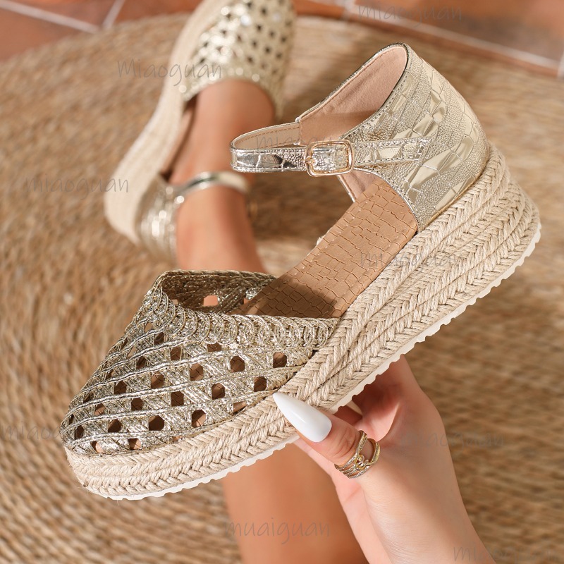 Sandali con zeppa intrecciati  - Wedge Espadrille Women recensione e prezzo