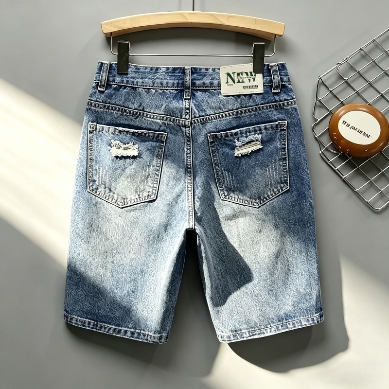 Pantaloncini Bermuda da Uomo i - Shorts Denim Frayed recensione e prezzo