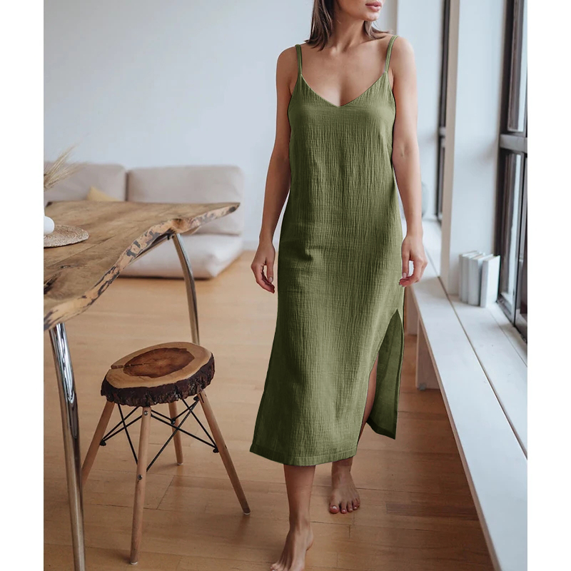 Mussola 100% cotone garza abit - Linen Dress Wrap recensione e prezzo