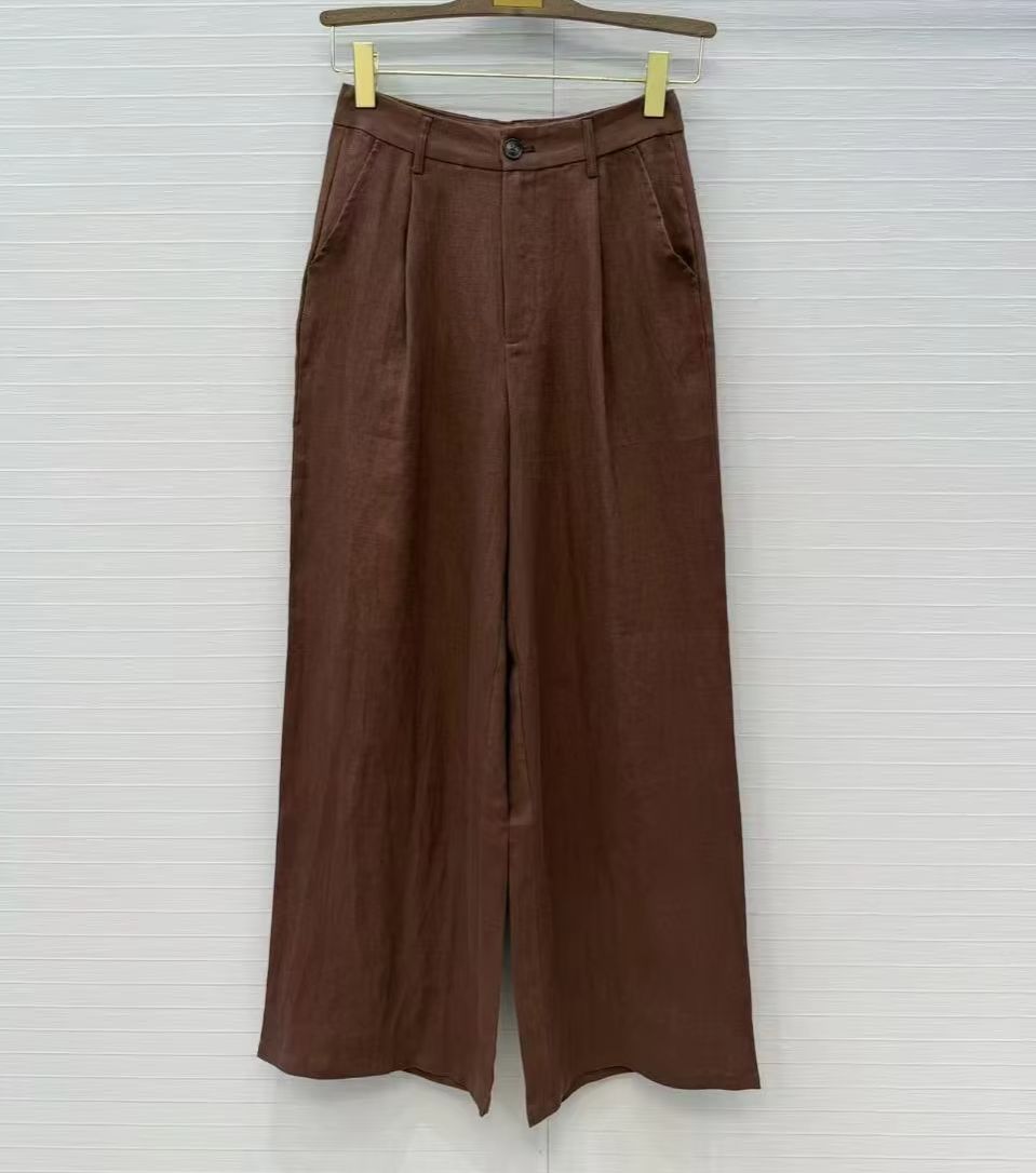 Completo casual in lino a due  - Linen Pant Wide recensione e prezzo
