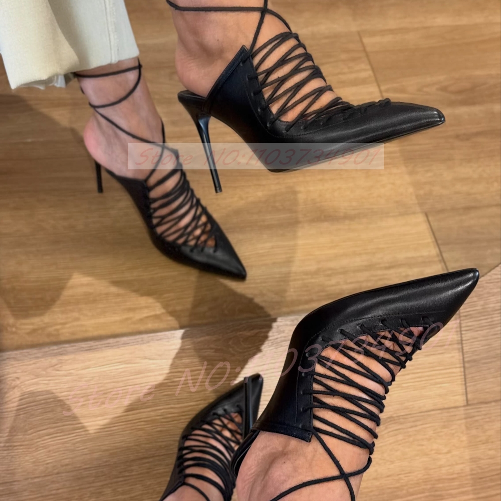 Sandali Neri Allacciati Avvolg - Sandal Strappy Heeled recensione e prezzo