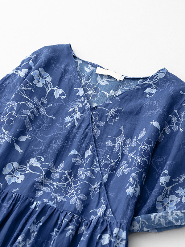 Abito Kimono Floreale Blu da D - Midi Skirt Floral recensione e prezzo