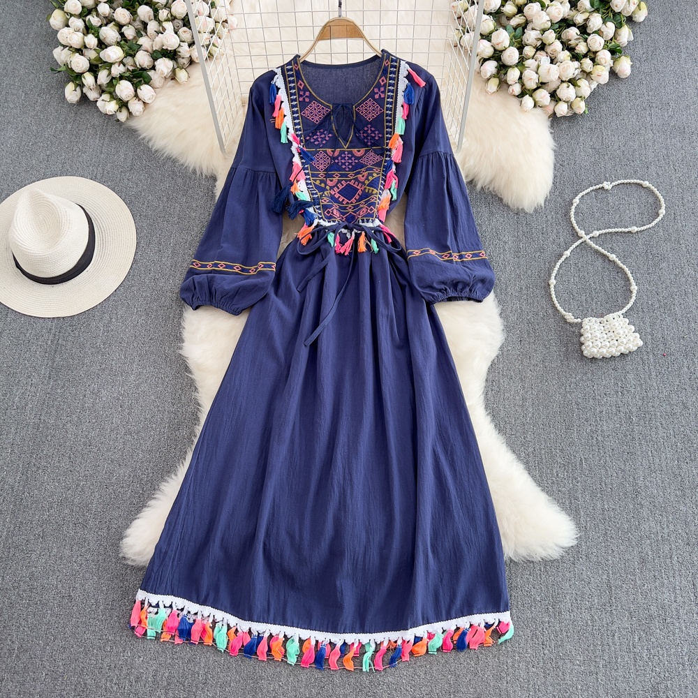 Elegante Abito Lungo Bohemien  - Linen Dress Wrap recensione e prezzo