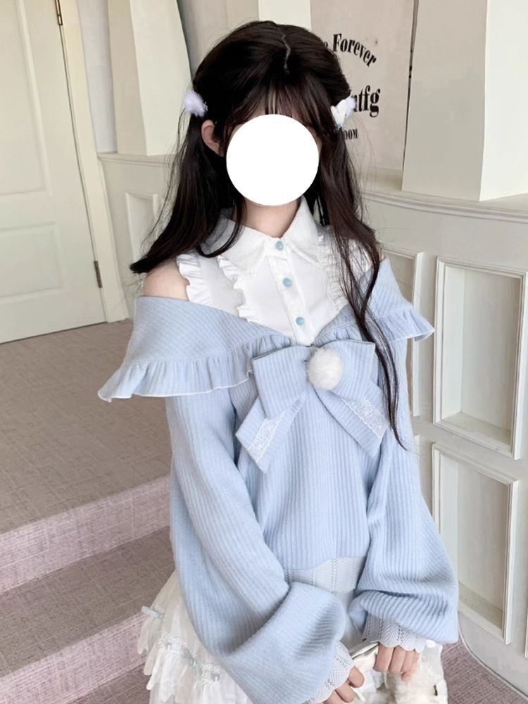 Set 2 Pezzi Kawaii Soft Girl L - Blouse Off Shoulder recensione e prezzo