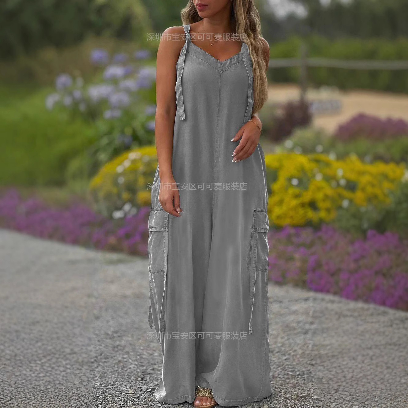 Tuta estiva ampia Tuta casual  - Jumpsuit Linen Relaxed recensione e prezzo