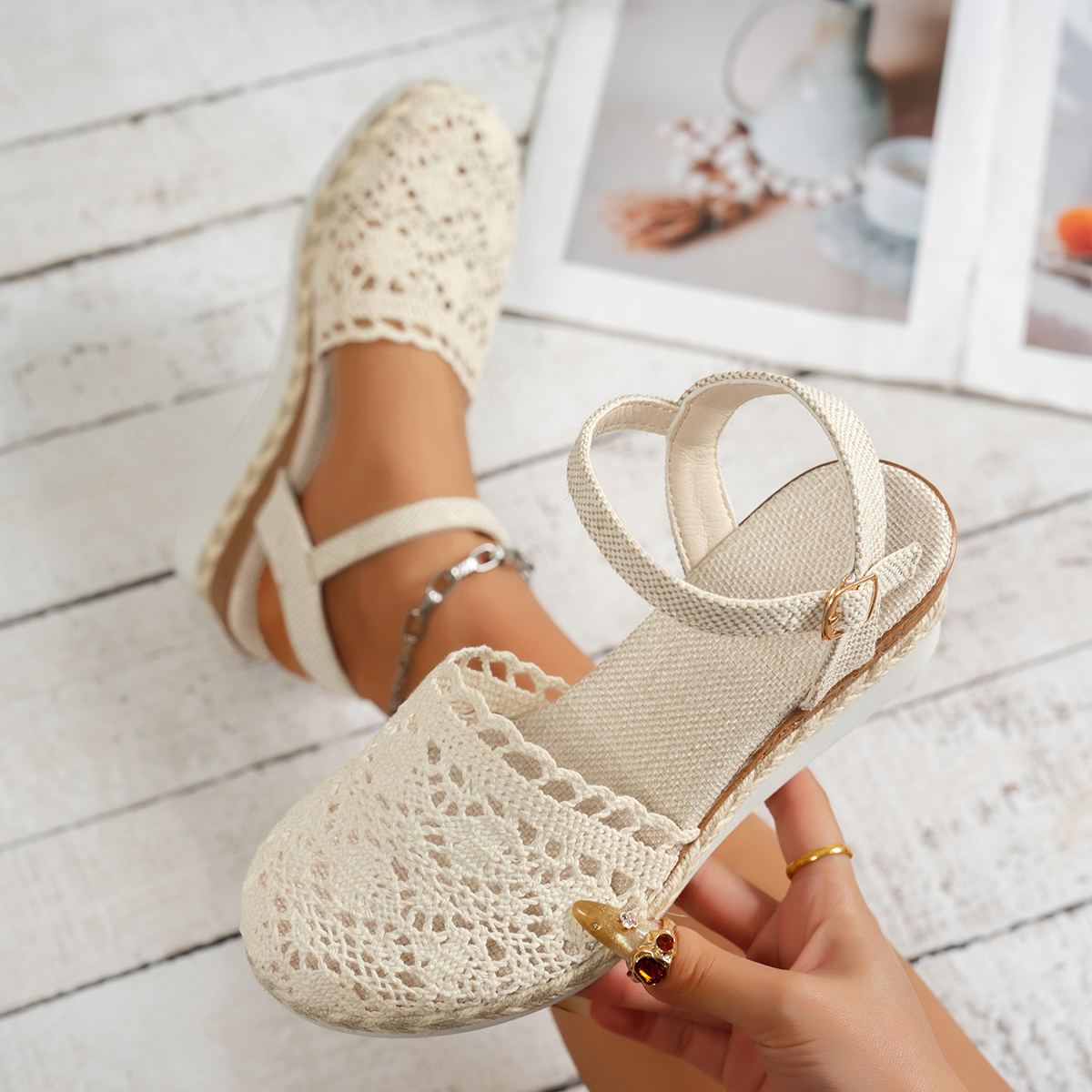 Sandali con zeppa da donna 202 - Wedge Espadrille Women recensione e prezzo