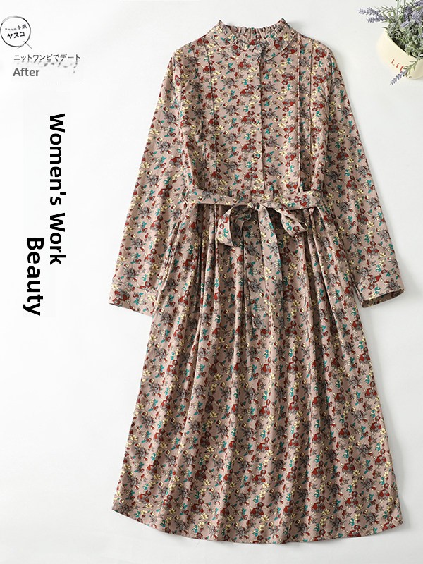 Elegante Abito a Trapezio con  - Midi Skirt Floral recensione e prezzo