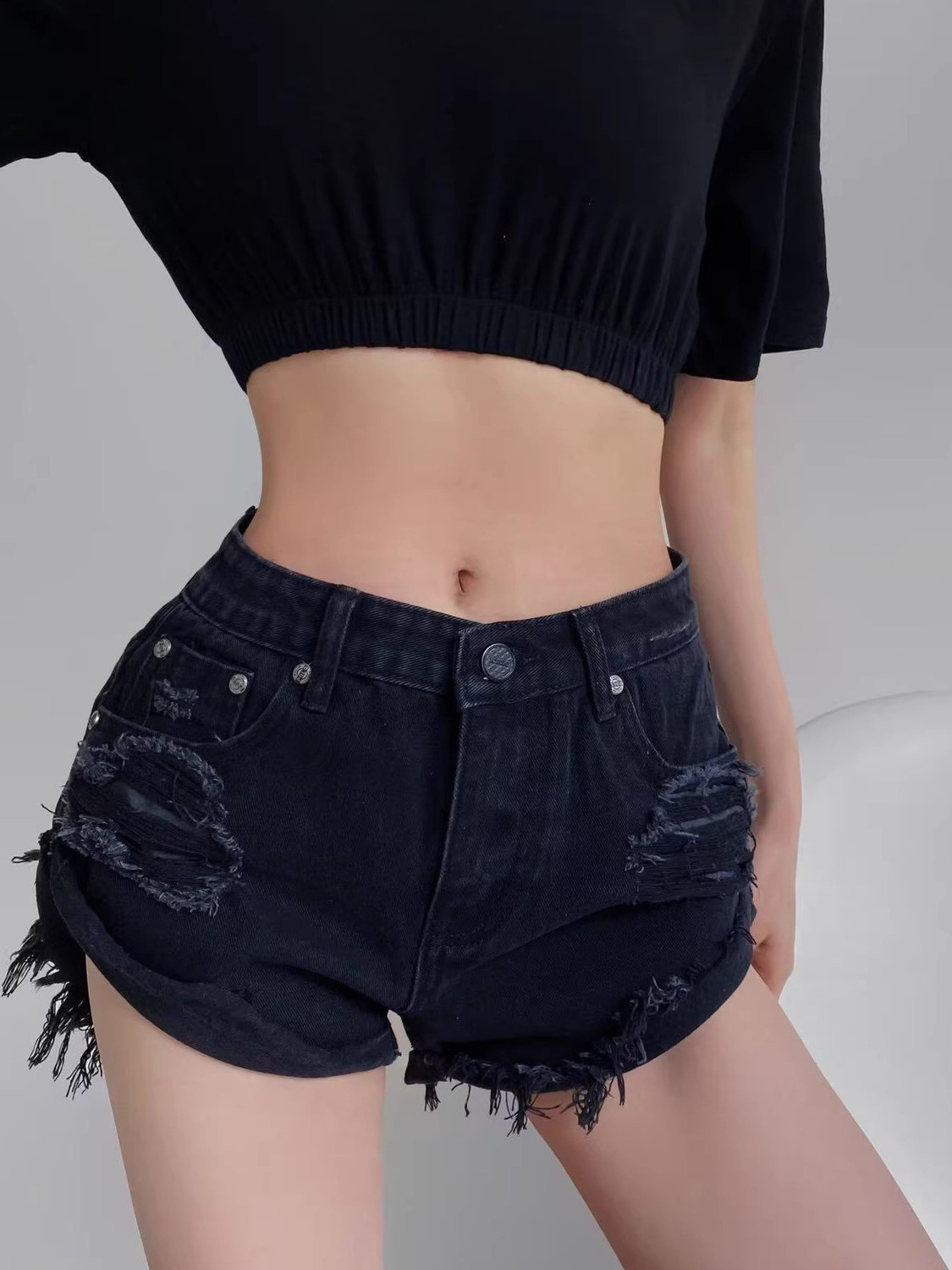 Shorts in denim da donna a vit - Shorts Denim Frayed recensione e prezzo