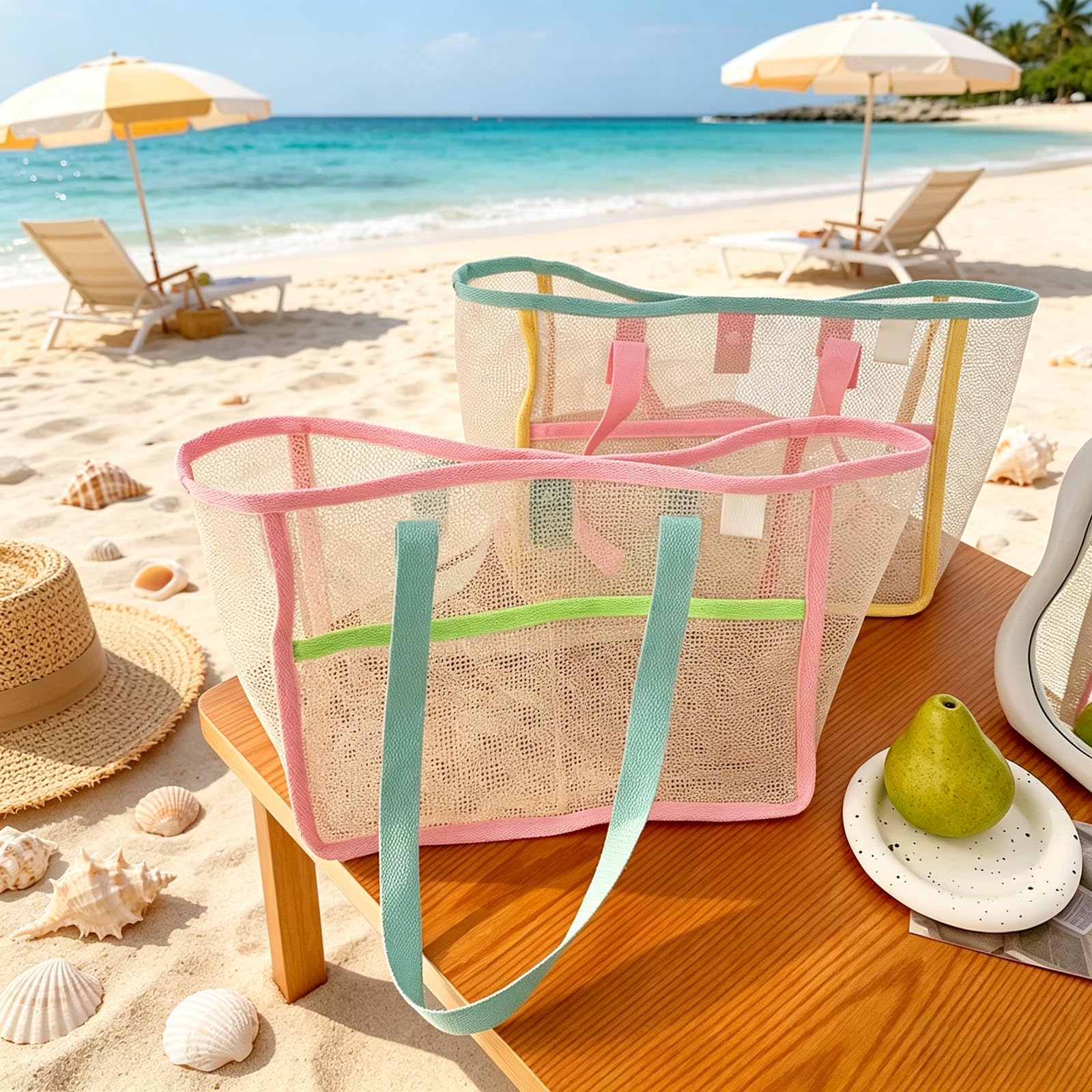 Borse da Spiaggia per Donne, B - Tote Bag Beach recensione e prezzo