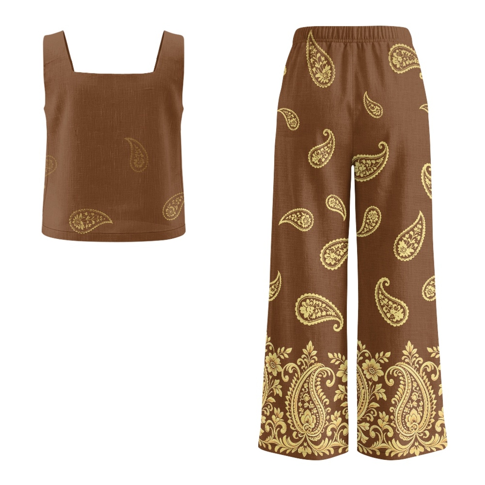 INSTANTARTS Set gilet in lino  - Linen Pant Wide recensione e prezzo
