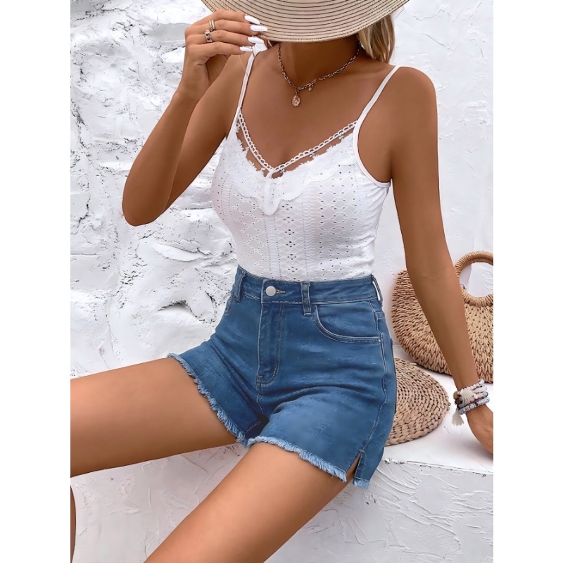 Shorts in denim da donna a vit - Shorts Denim Frayed recensione e prezzo