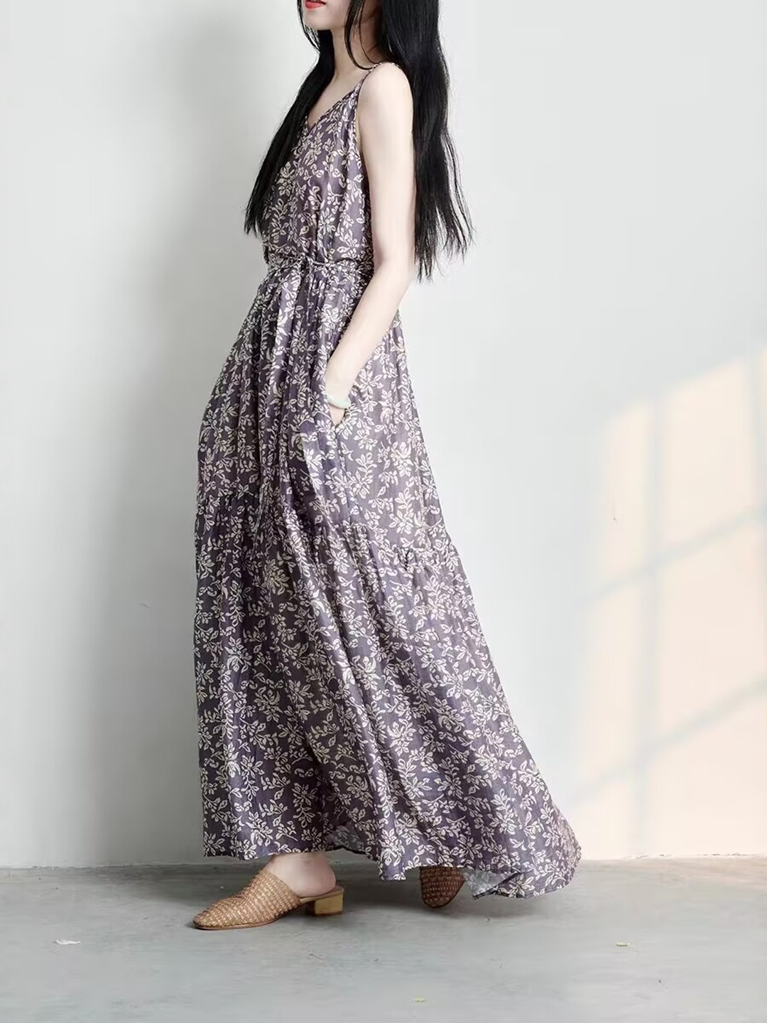 Elegante abito estivo in stile - Linen Dress Wrap recensione e prezzo