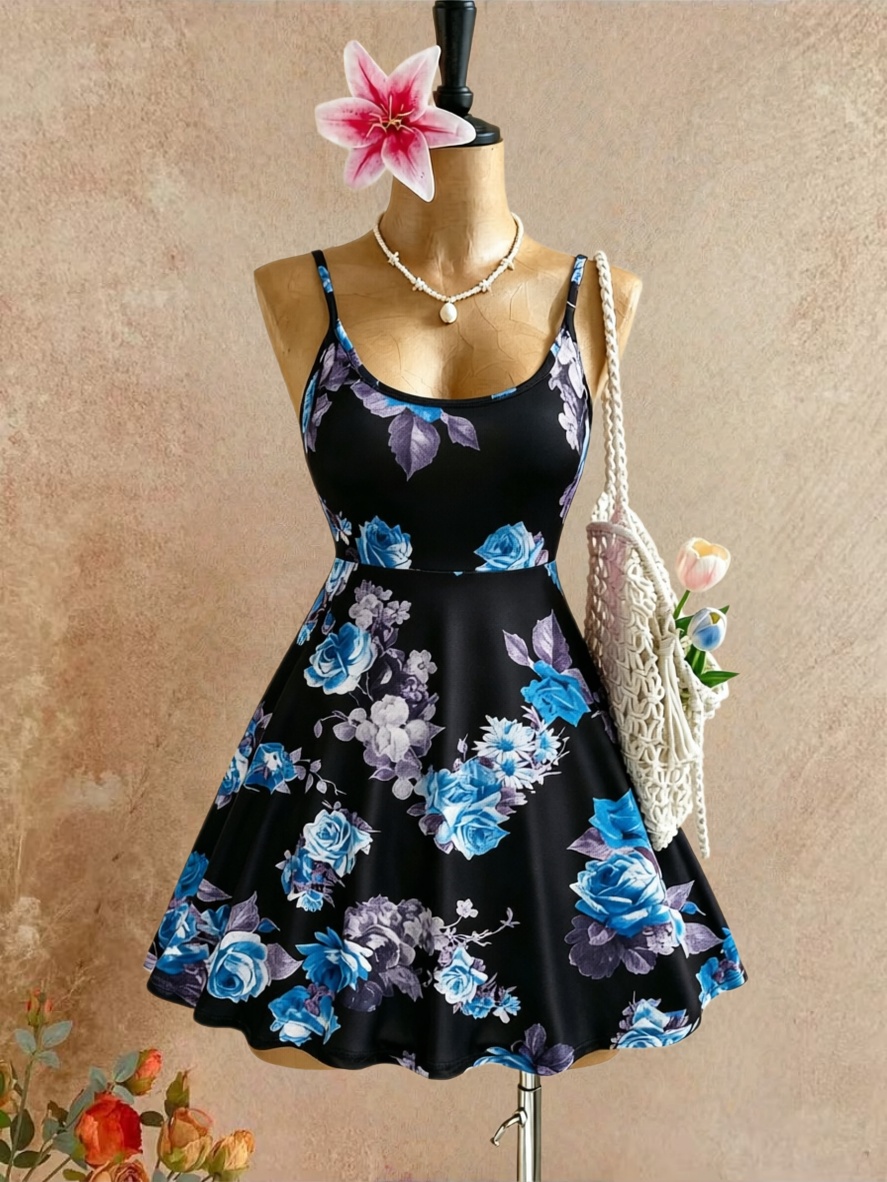 Abito Mini Estivo Y2K da Donna - Romper Floral Print recensione e prezzo