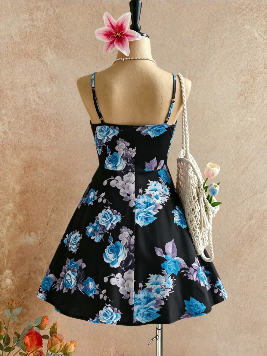 Abito Mini Estivo Y2K da Donna - Romper Floral Print recensione e prezzo