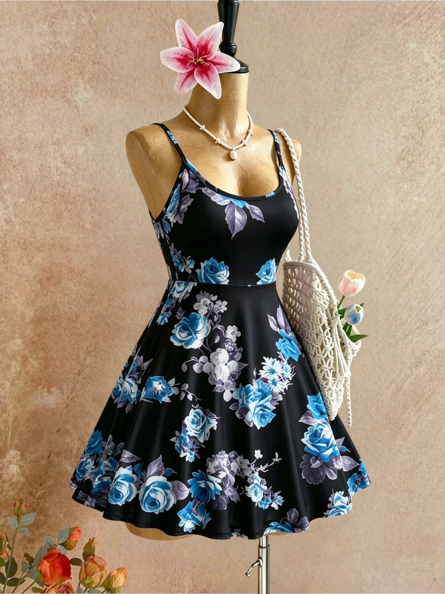 Abito Mini Estivo Y2K da Donna - Romper Floral Print recensione e prezzo