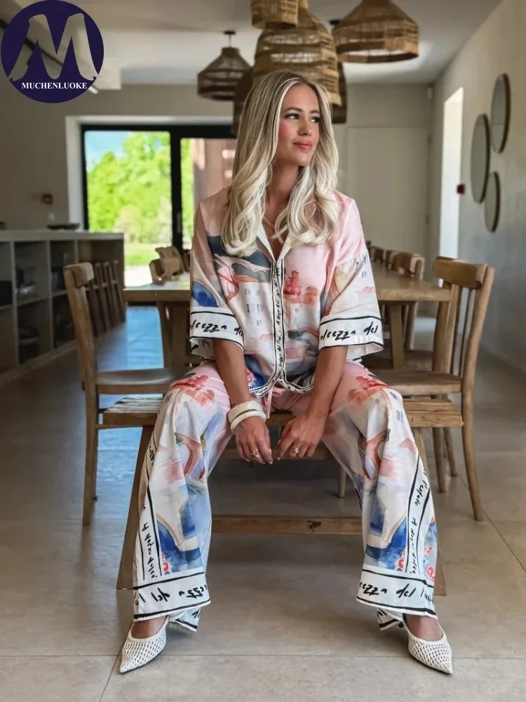 Set da 2 pezzi per donna estat - Linen Pant Wide recensione e prezzo