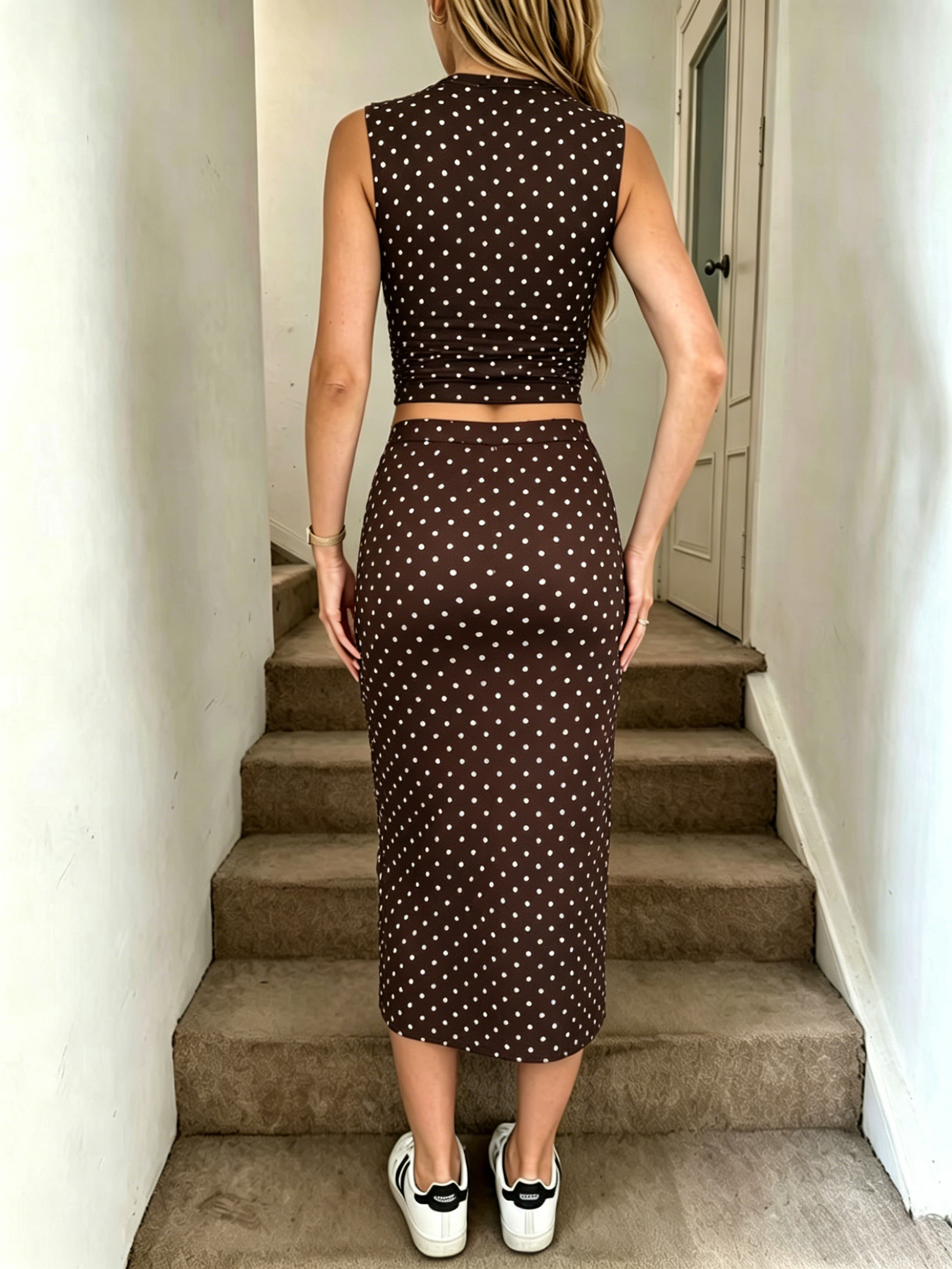 Completo da donna a pois 2 pez - Crop Top Crochet recensione e prezzo