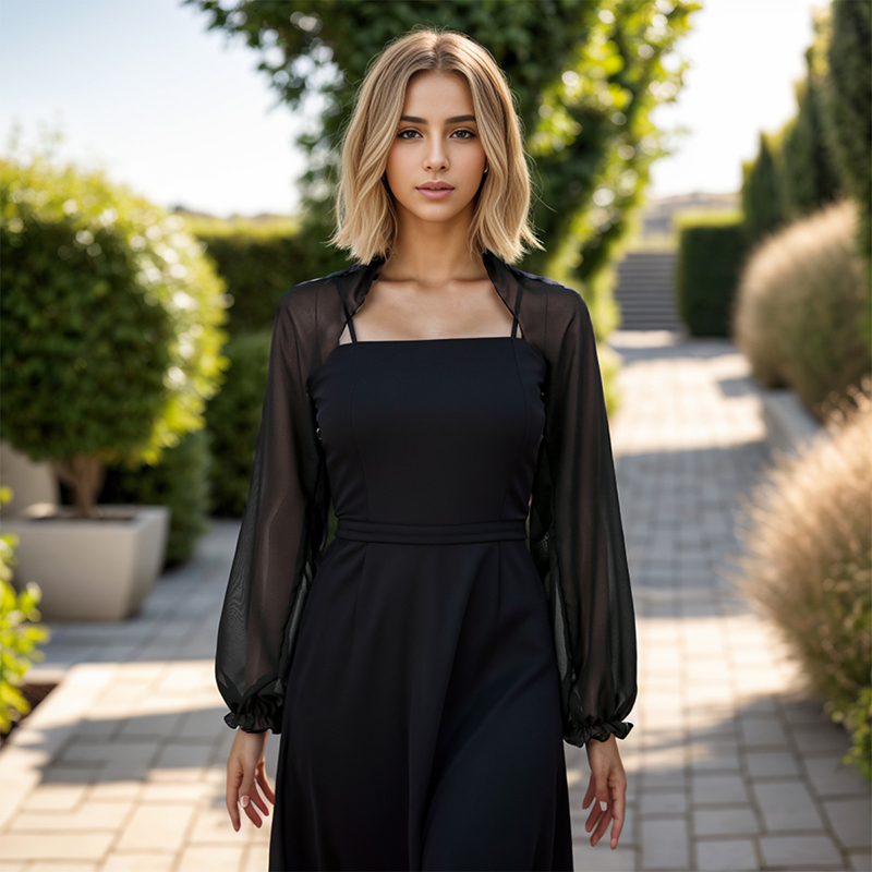 Scialle in chiffon tinta unita - Blouse Off Shoulder recensione e prezzo
