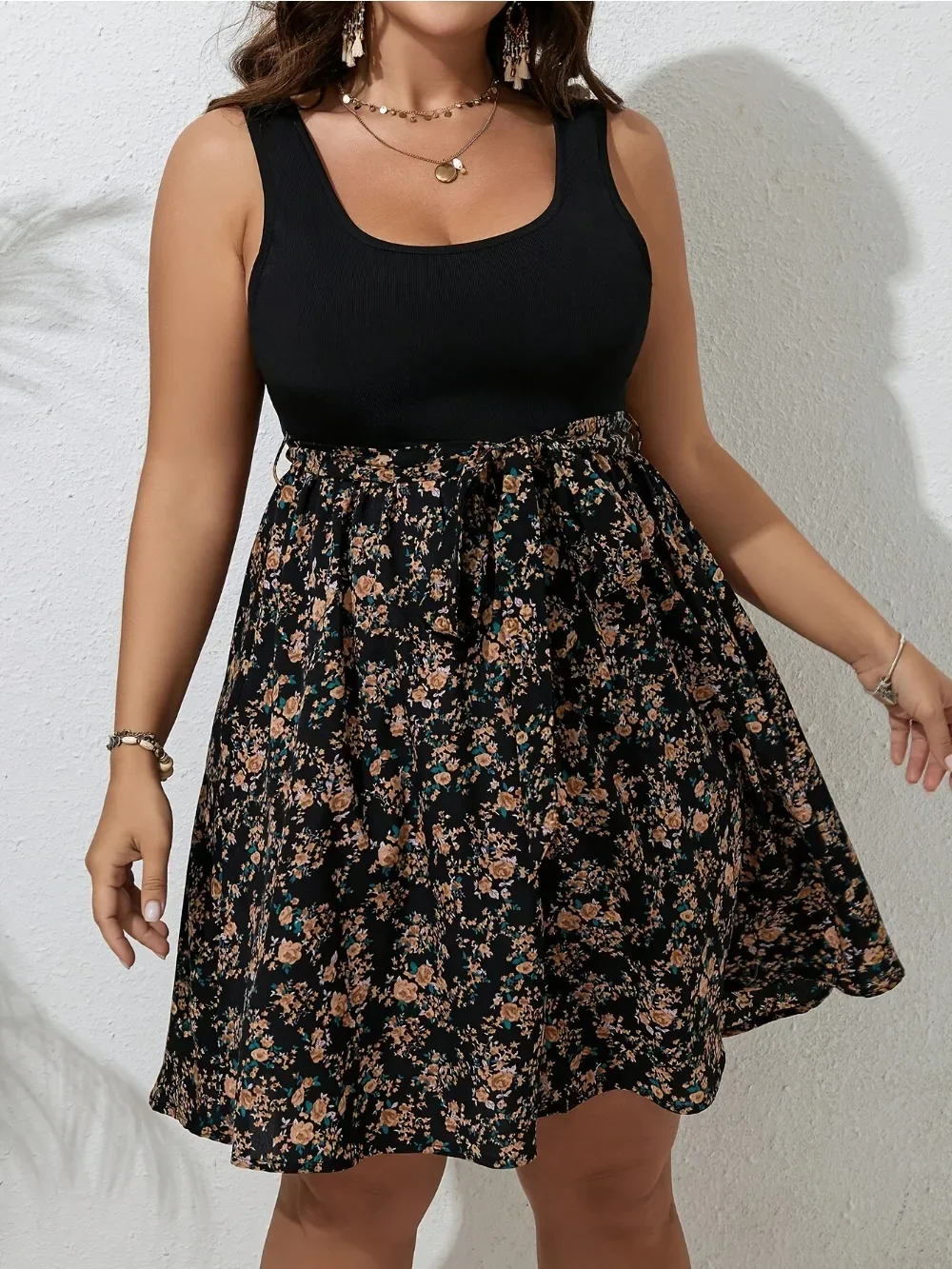 Abito taglie forti Abiti estiv - Romper Floral Print recensione e prezzo
