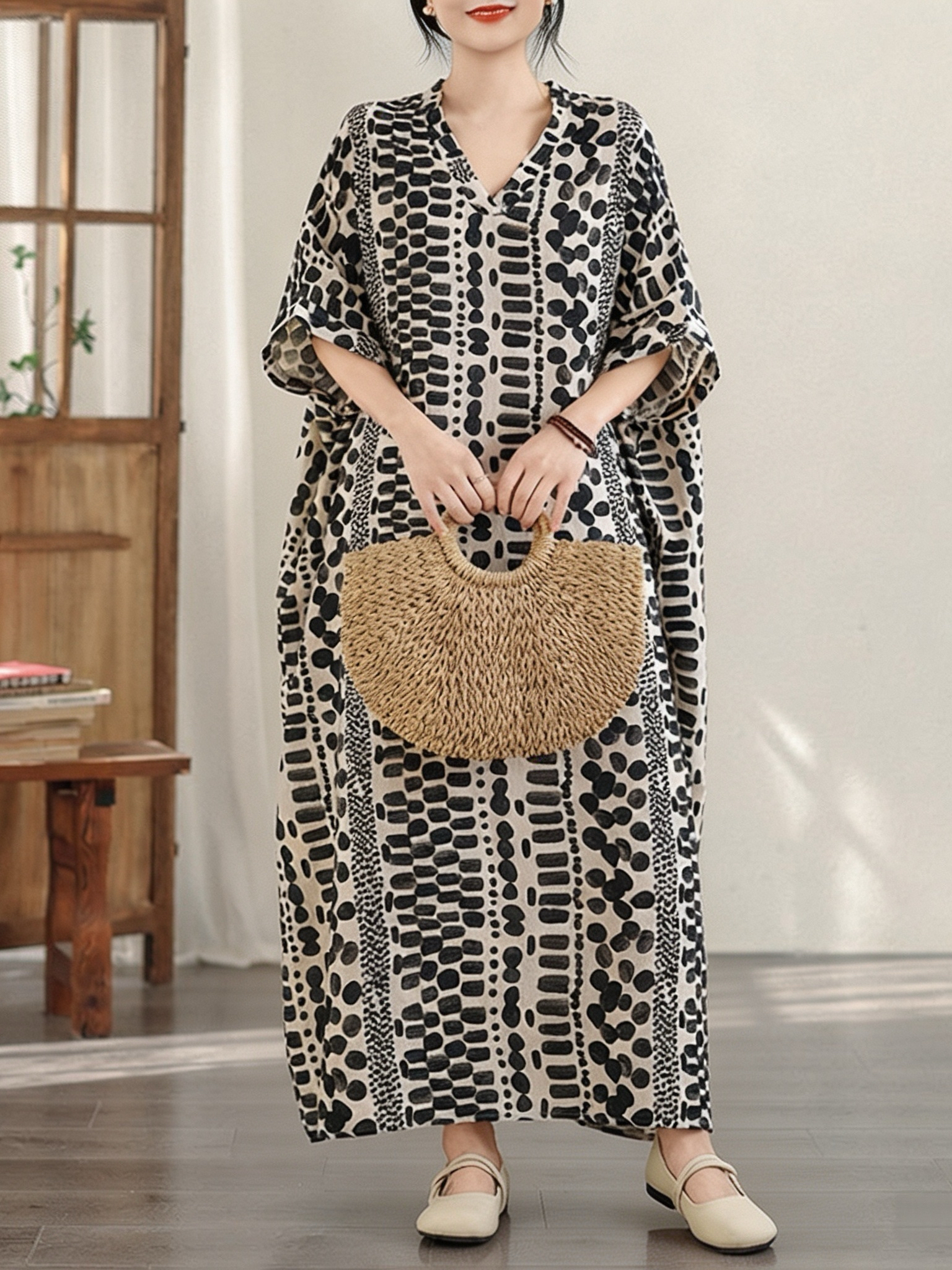 Abito Lungo Estivo Floreale St - Linen Dress Wrap recensione e prezzo