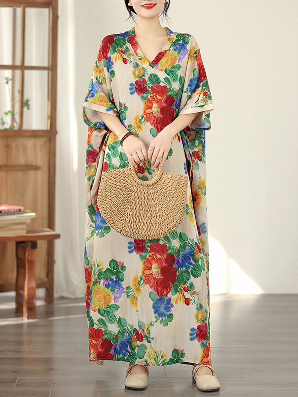 Abito Lungo Estivo Floreale St - Linen Dress Wrap recensione e prezzo